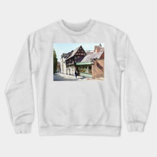 Fish Street, Shrewsbury, England Crewneck Sweatshirt